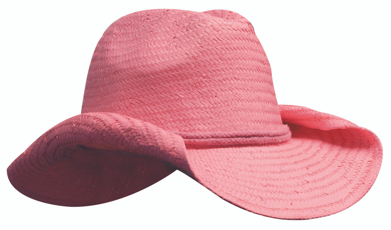 Headwear Ladies Cowboy Straw Cap (4283)-Clearance