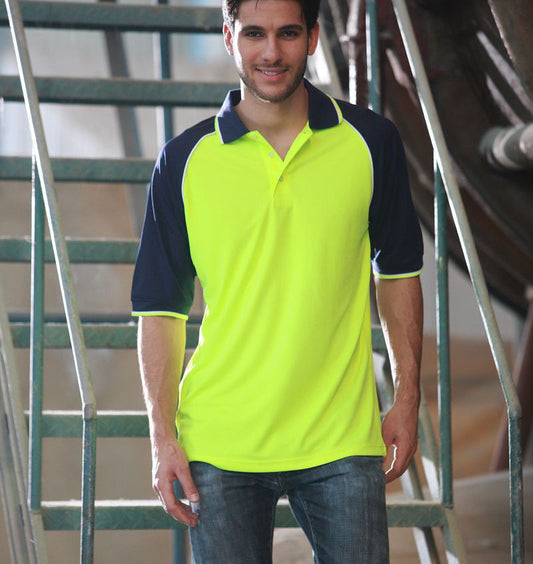 Bocini Hi-Vis Raglan Sleeve Polo-(SP0543)