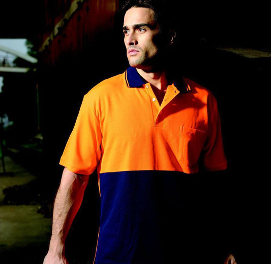 Bocini Hi-Vis Polyface/Cotton Back Polo (SP0538)