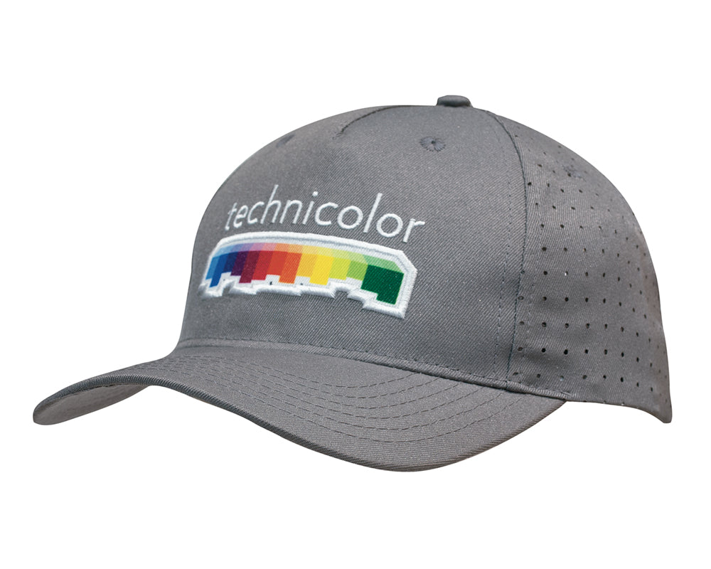 Headwear Breathable Poly Twill Cap With Circle Perforations (3976)