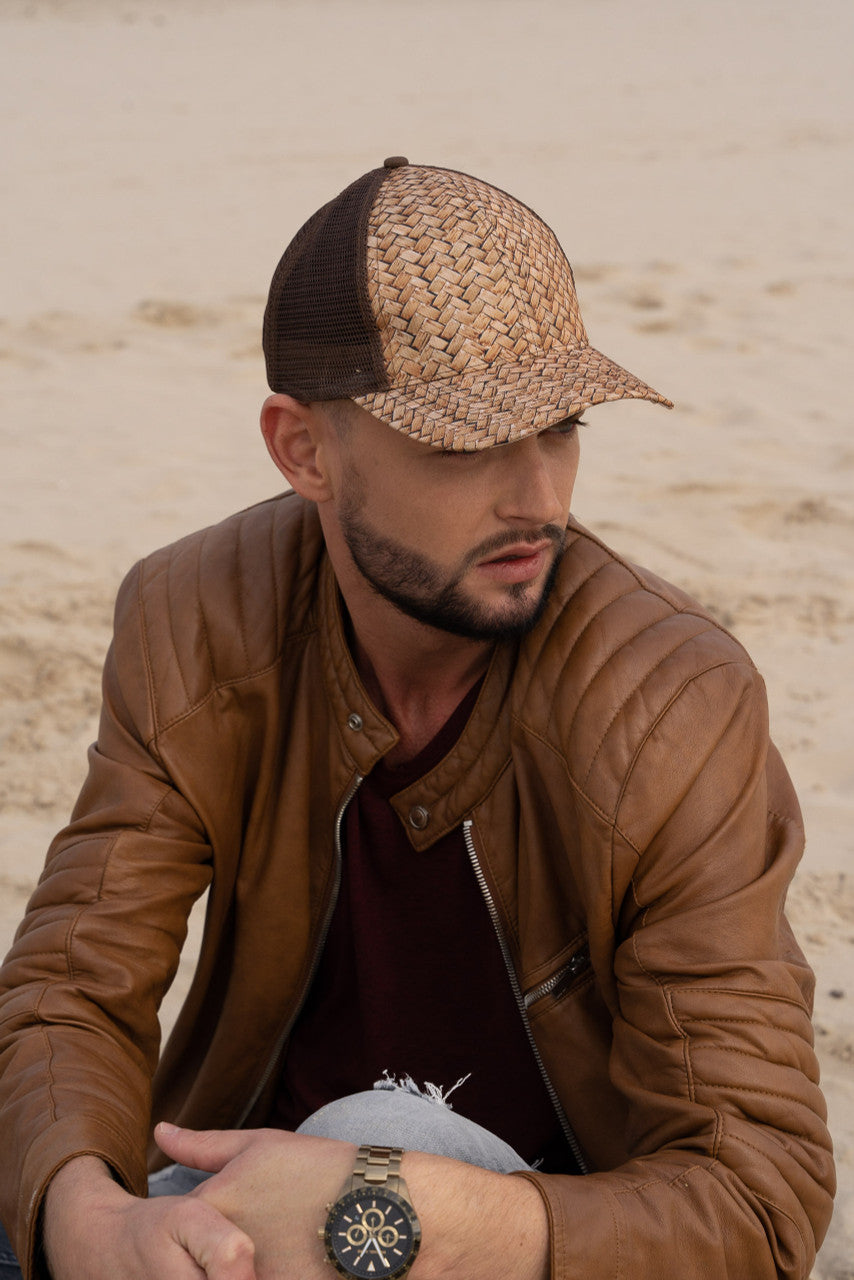 Headwear Cane Print with Mech Back (3999)-Clearance