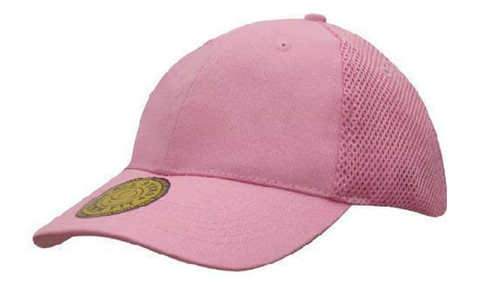 Headwear-Headwear Sandwich Mesh with Dream Fit Styling Cap-Pink / Free Size-Uniform Wholesalers - 4