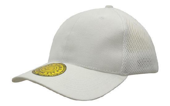 Headwear-Headwear Sandwich Mesh with Dream Fit Styling Cap-White / Free Size-Uniform Wholesalers - 5