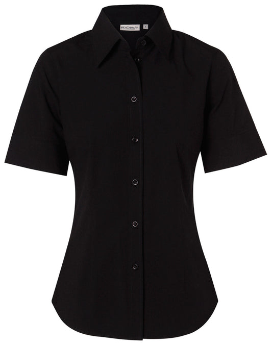 Winning Spirit Women's Cotton/Poly Stretch Short Sleeve Shirt (M8020S)
