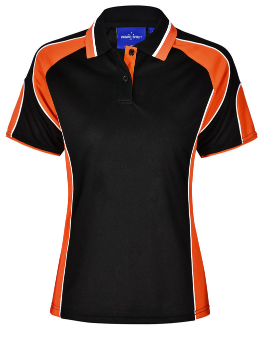 Winning Spirit Ladies' CoolDry® Contrast Polo with Sleeve Panels 1st (11 Colour) (PS62)