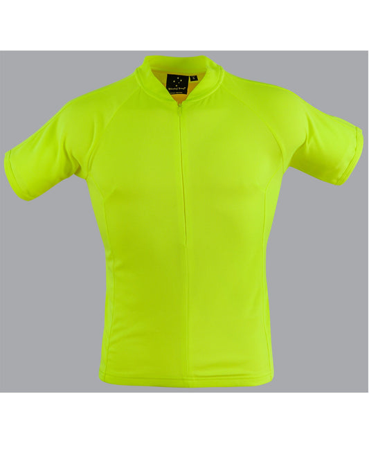 Winning Spirit Unisex Cycling Top CoolDry Mesh Contrast Piping Polo (TS89)