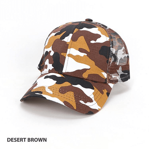 Grace Collection Camo 6-Panel Cap-(AH069/HE069)