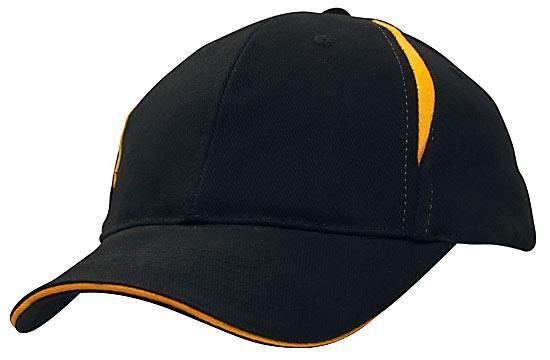 Headwear Brushed Heavy Cotton with Crown Inserts & Sandwich Cap (4092)