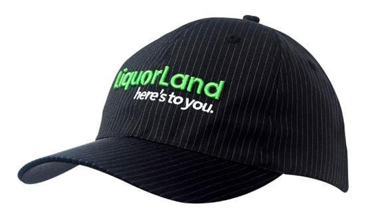 Headwear-Headwear Heavy Cotton with Woven Pinstripe--Uniform Wholesalers