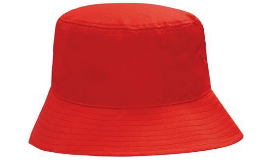 Headwear-Headwear Breathable Poly Twill Bucket Hat-Red / M-Uniform Wholesalers - 5