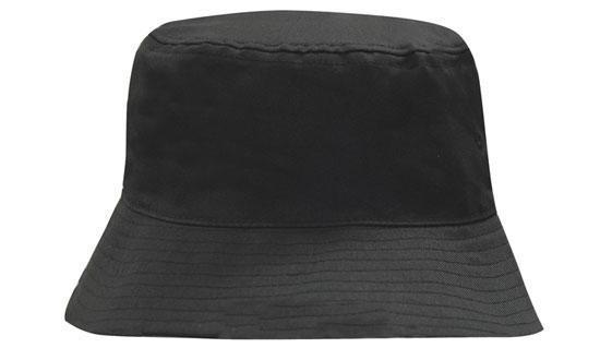 Headwear-Headwear Breathable Poly Twill Bucket Hat-Black / M-Uniform Wholesalers - 2