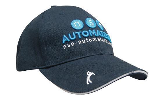 Headwear-Headwear Chino Twill with Peak Embroidery--Uniform Wholesalers - 1