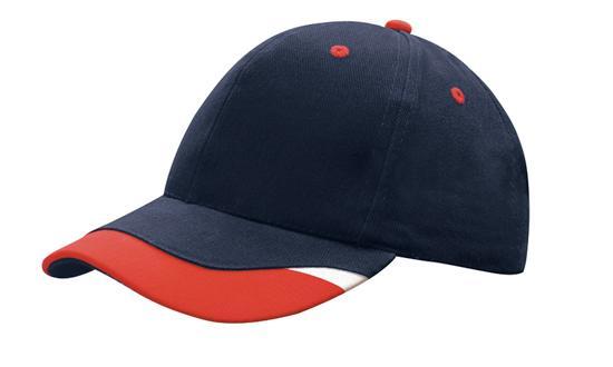 Headwear Brushed Heavy Cotton with Peak Inserts & Printed Trim (4125)