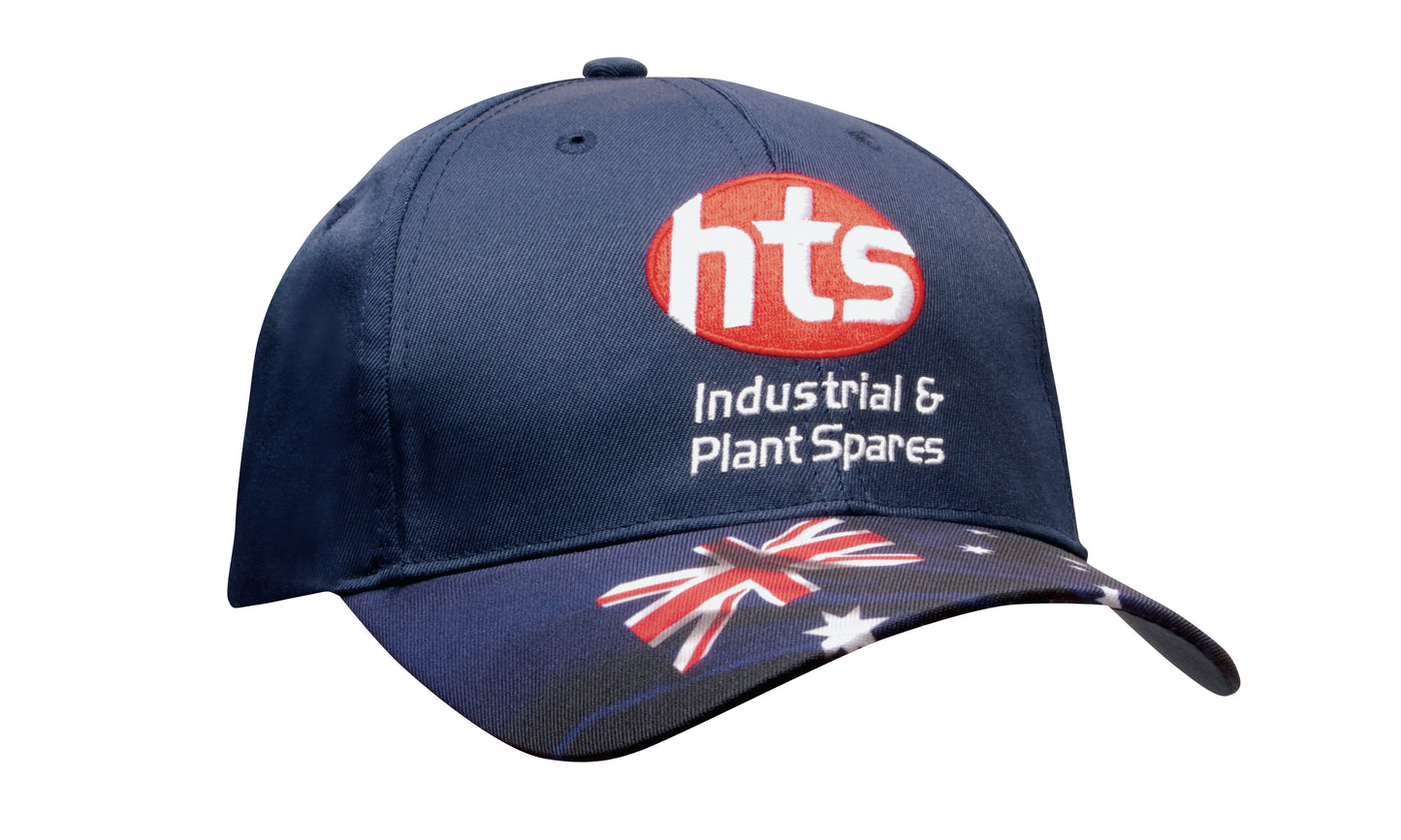 Headwear Breathable Poly Twill Waving Flag Cap (4190)-Clearance
