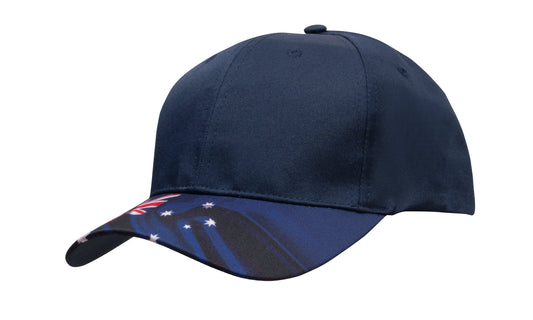 Headwear Breathable Poly Twill Waving Flag Cap (4190)-Clearance