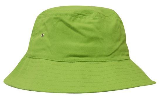 Headwear-Headwear Brushed Sports Twill Bucket Hat-Bright Green / M-Uniform Wholesalers - 8