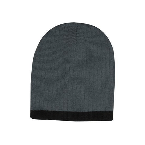 Headwear Two Tone Cable Knit Beanie - Toque (4195)