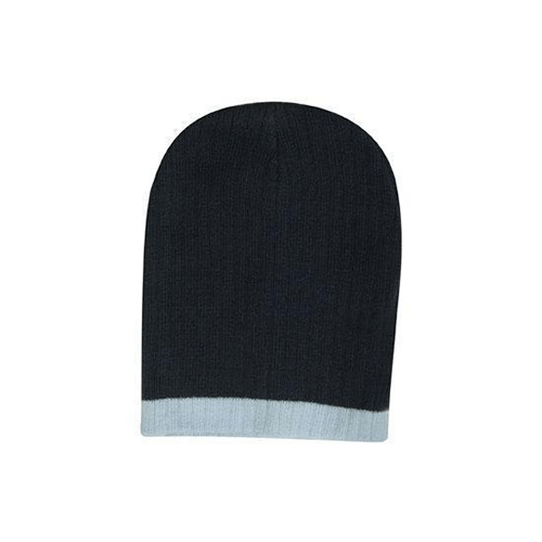 Headwear Two Tone Cable Knit Beanie - Toque (4195)
