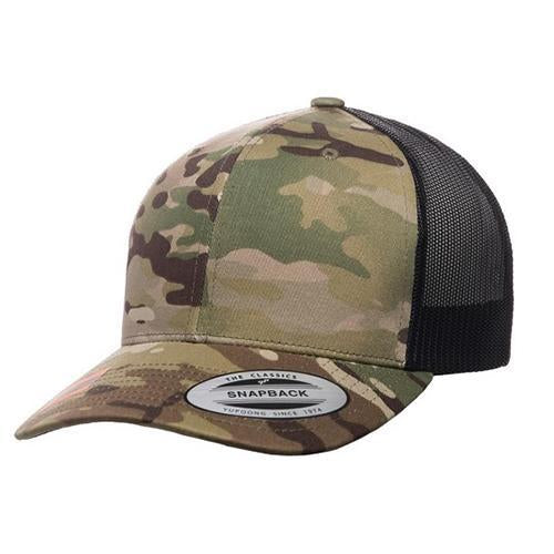 YUPOONG Camo Retro Trucker Multicam - (6606MC) ( CAMO)