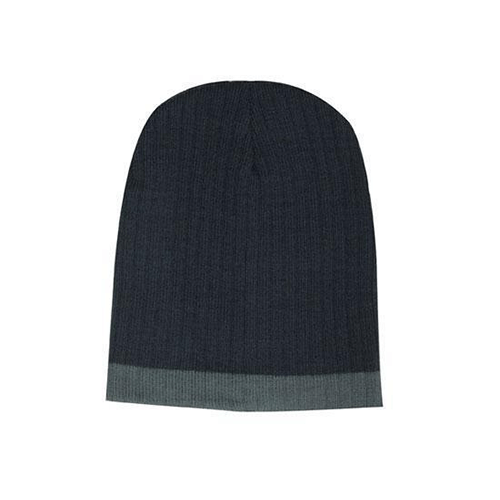 Headwear Two Tone Cable Knit Beanie - Toque (4195)