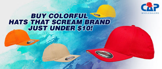 Buy colorful hats that scream brand just under $10! | Cap wholesalers