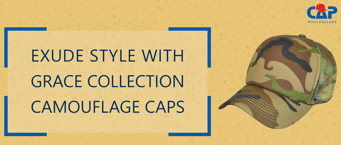 Exude Style with Grace Collection Camouflage Caps