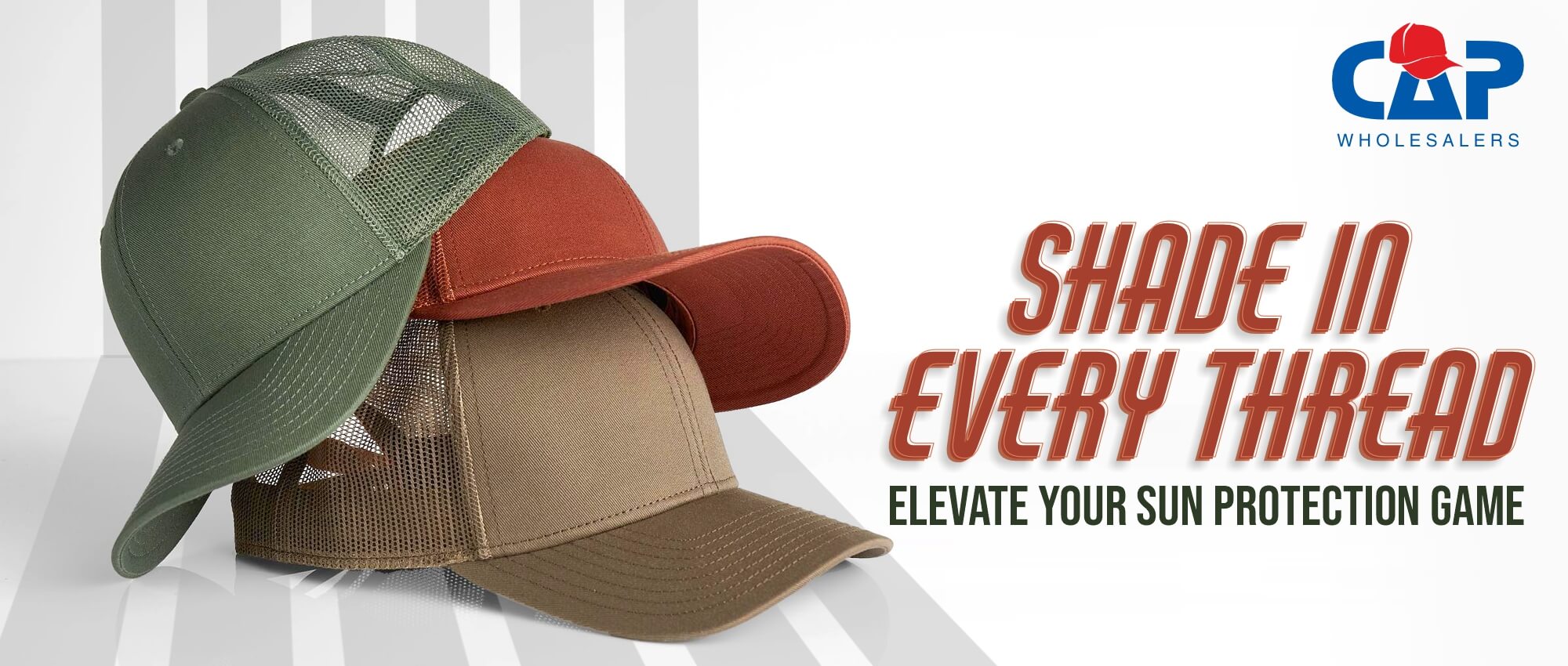 SHADE IN EVERY THREAD - ELEVATE YOUR SUN PROTECTION GAME – Cap Wholesalers