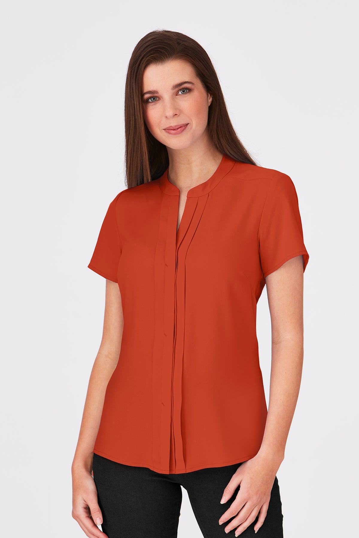 City Collection Envy Pleated Front Shirt (2288)