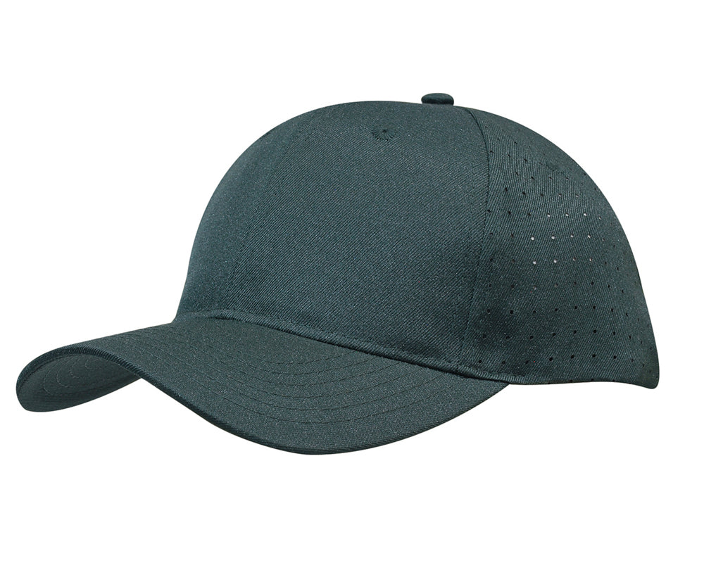 Headwear Breathable Poly Twill Cap With Circle Perforations (3975)