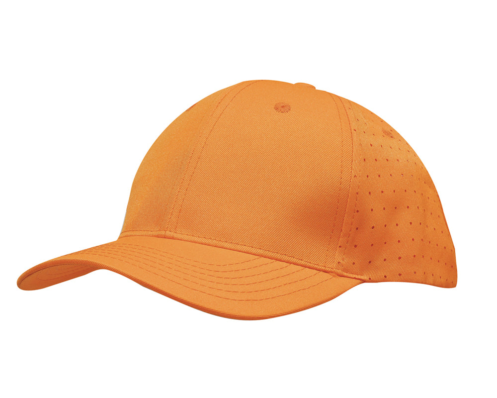 Headwear Breathable Poly Twill Cap With Circle Perforations (3975)