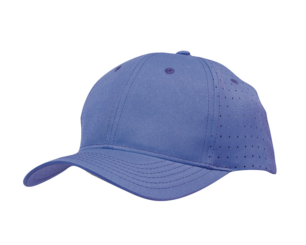 Headwear Breathable Poly Twill Cap With Circle Perforations (3975)