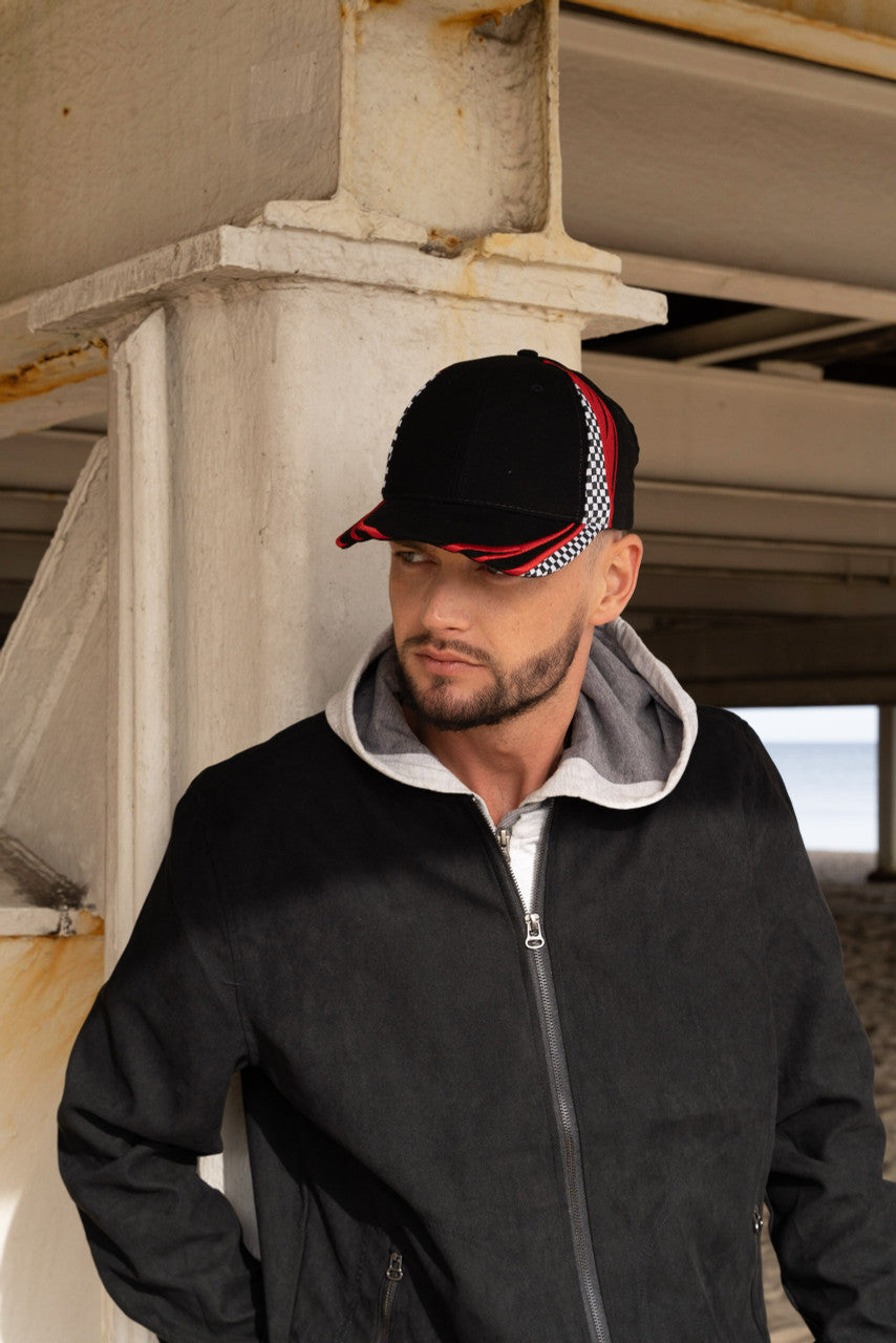Headwear Brushed Heavy Cotton with Embroidery & Printed Checks (4083)