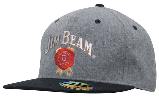 Headwear Grey Marle Flannel With Snap Back Pro Styling (4135)-Clearance