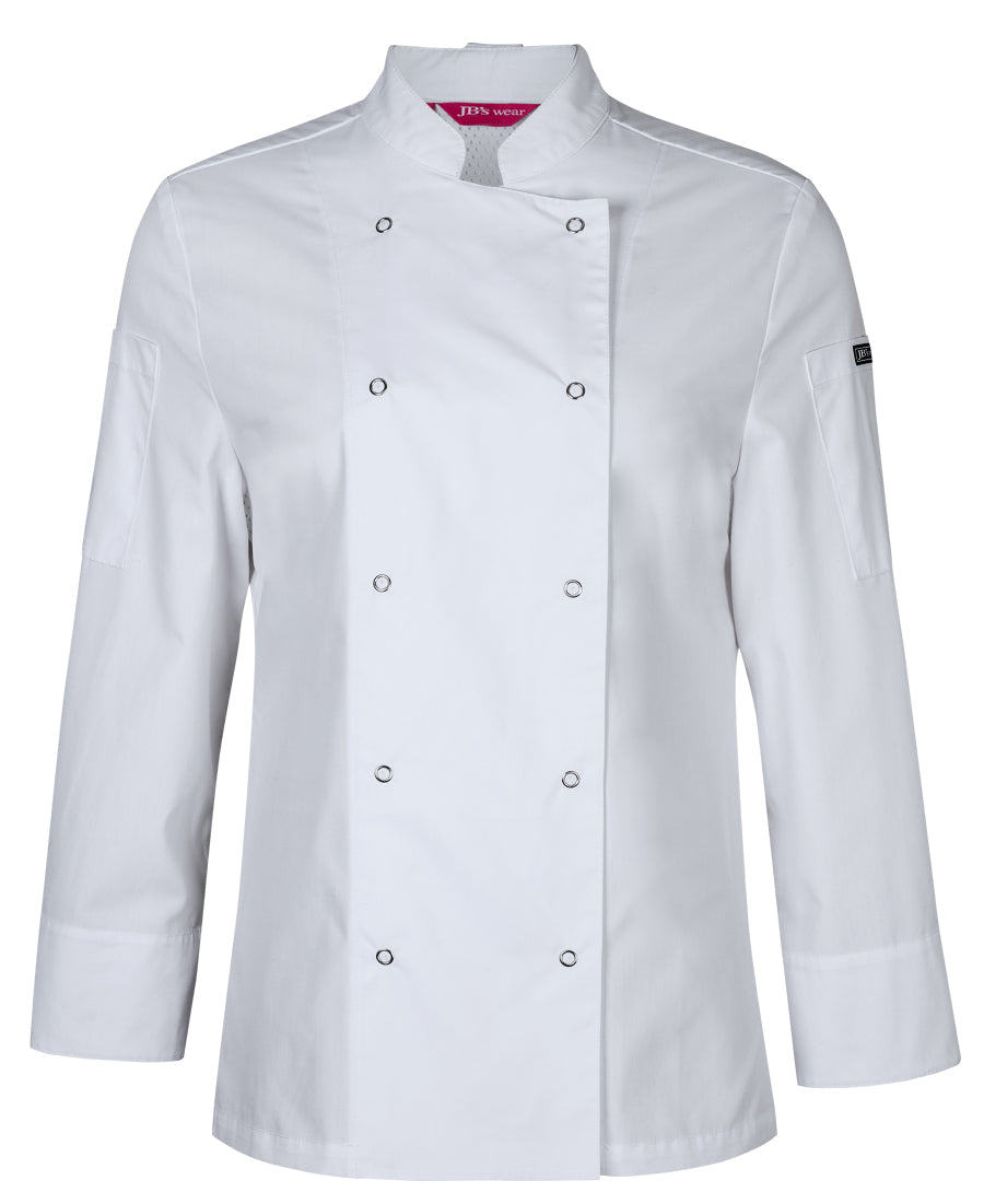 JB'S Ladies L/S Snap Button Chef Jacket (5CJL1)