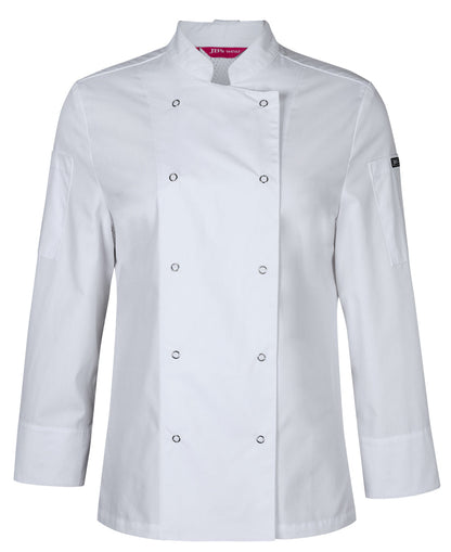 JB'S Ladies L/S Snap Button Chef Jacket (5CJL1)