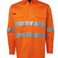 Jb's Hi Vis Long Sleeve (D+N) 150g Work Shirt - Adults (6DNWL)