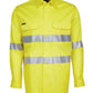 Jb's Hi Vis Long Sleeve (D+N) 150g Work Shirt - Adults (6DNWL)