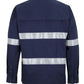 JB'S Hi Vis Close Front L/S 150G Work Shirt Reflective Tape (6HWCT)