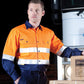 Jb's Hi Vis Long Sleeve (D+N) 150g Work Shirt - Adults (6DNWL)
