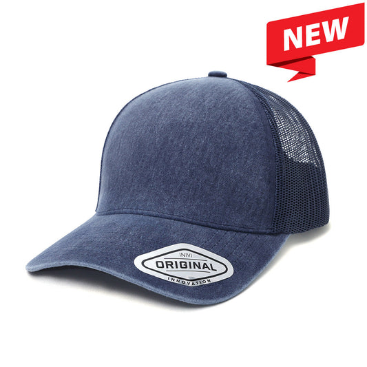 Grace Collection Seamless Front Washed Mesh Cap (OG305)