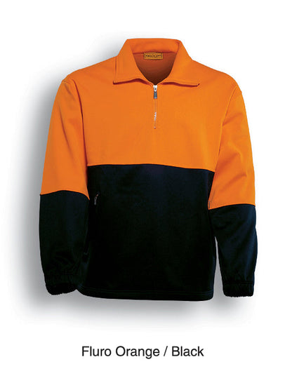 Bocini Hi-Vis Half zip Fleece-(SJ0411)