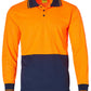 Winning Spirit Hi Visibility Long Sleeve CoolDry Micro-mesh Safety Polo (SW05CD)