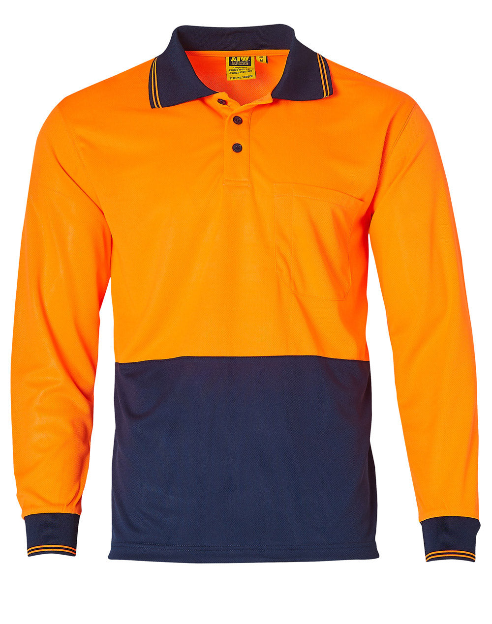 Winning Spirit High Visibility Long Sleeve Polo (SW05TD)