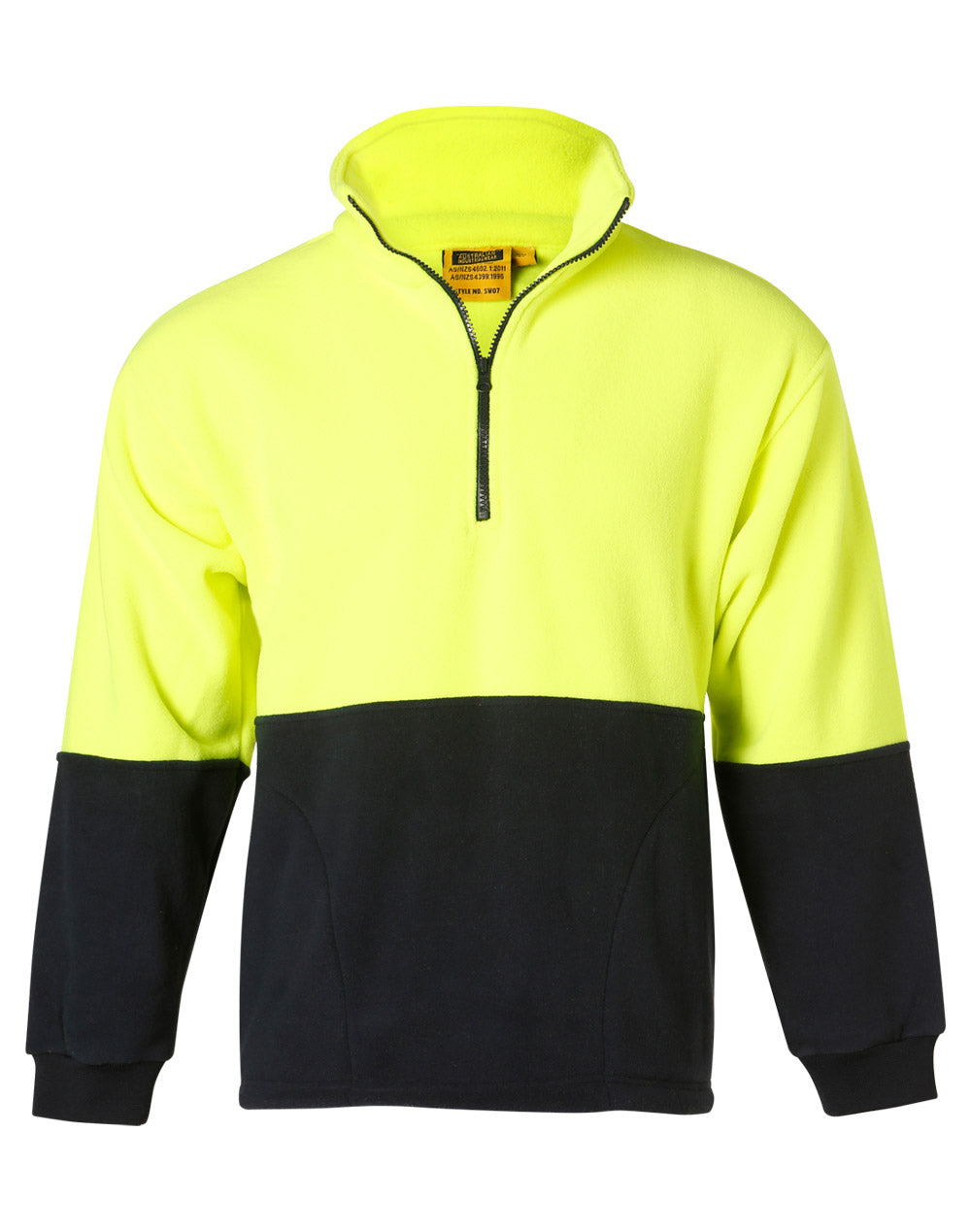 Winning Spirit Hi-Vis Polar Fleece Half Zip Pullover (SW07)