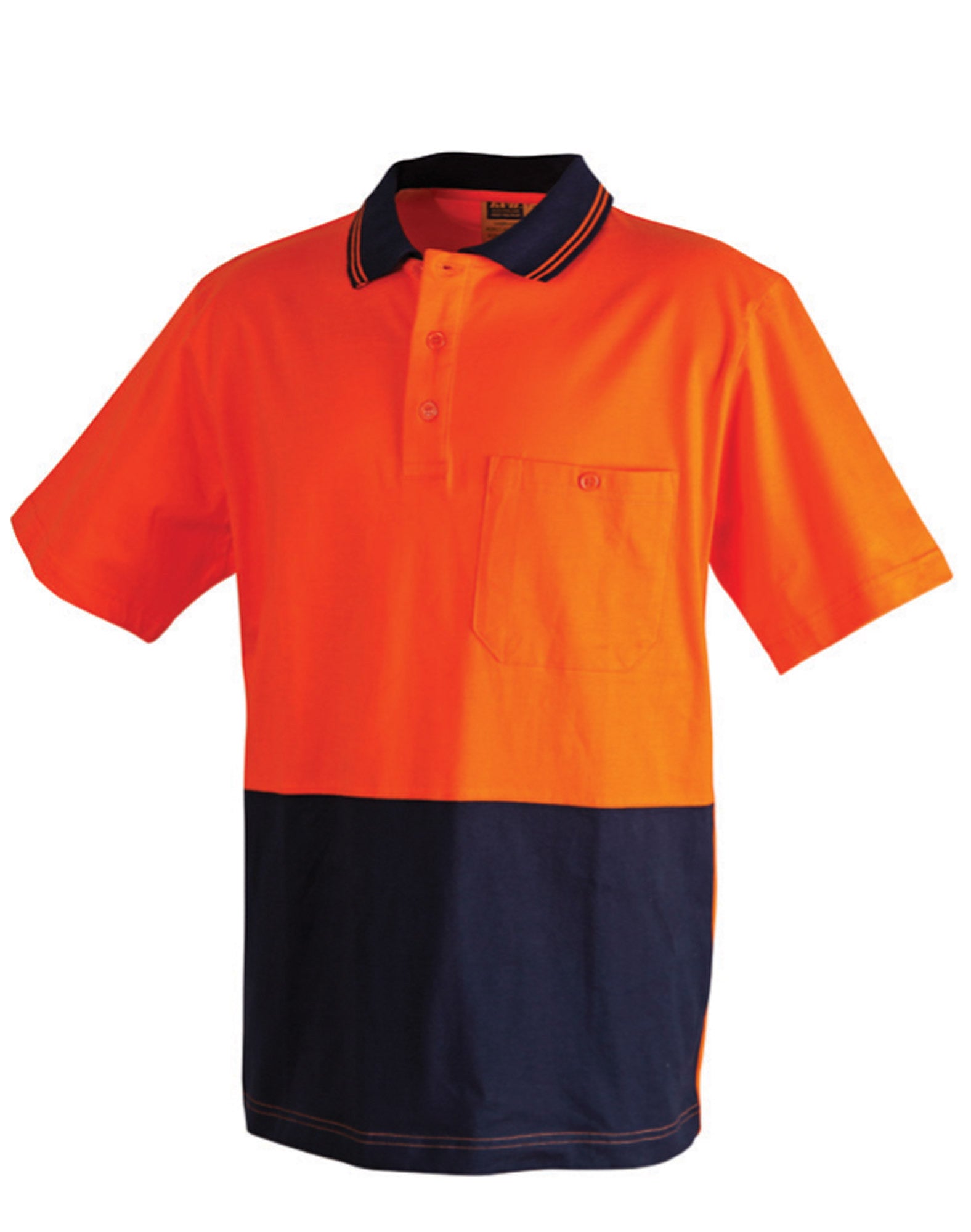 Winning Spirit 100% Cotton Jersey Safety Polo (SW35)