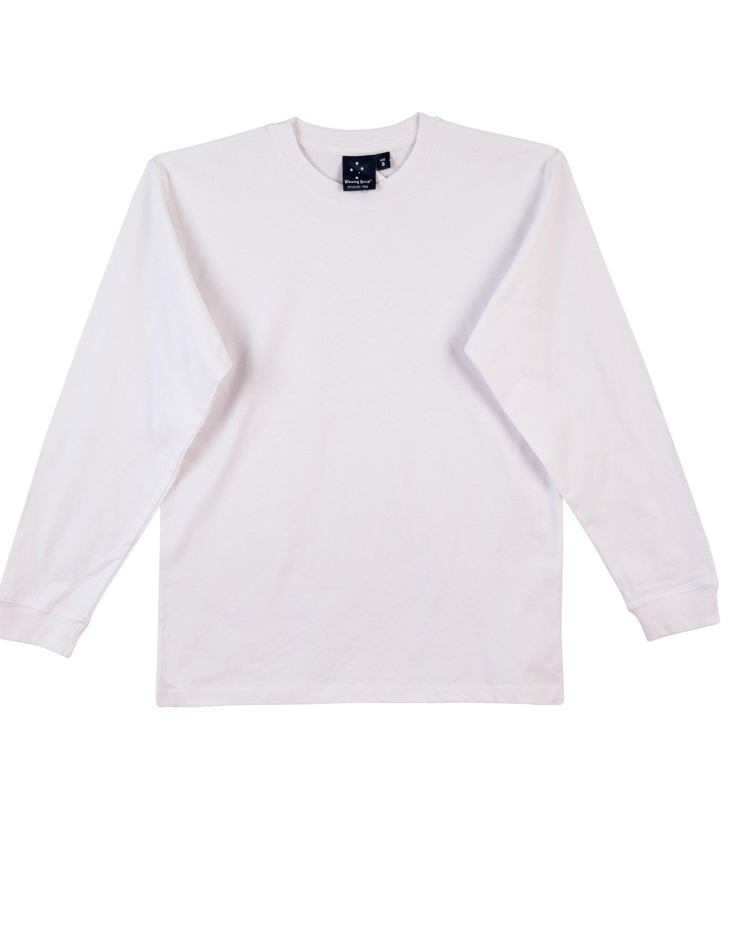 Winning Spirit London 100% Cotton Crew Neck Long Sleeve Tee (TS02)