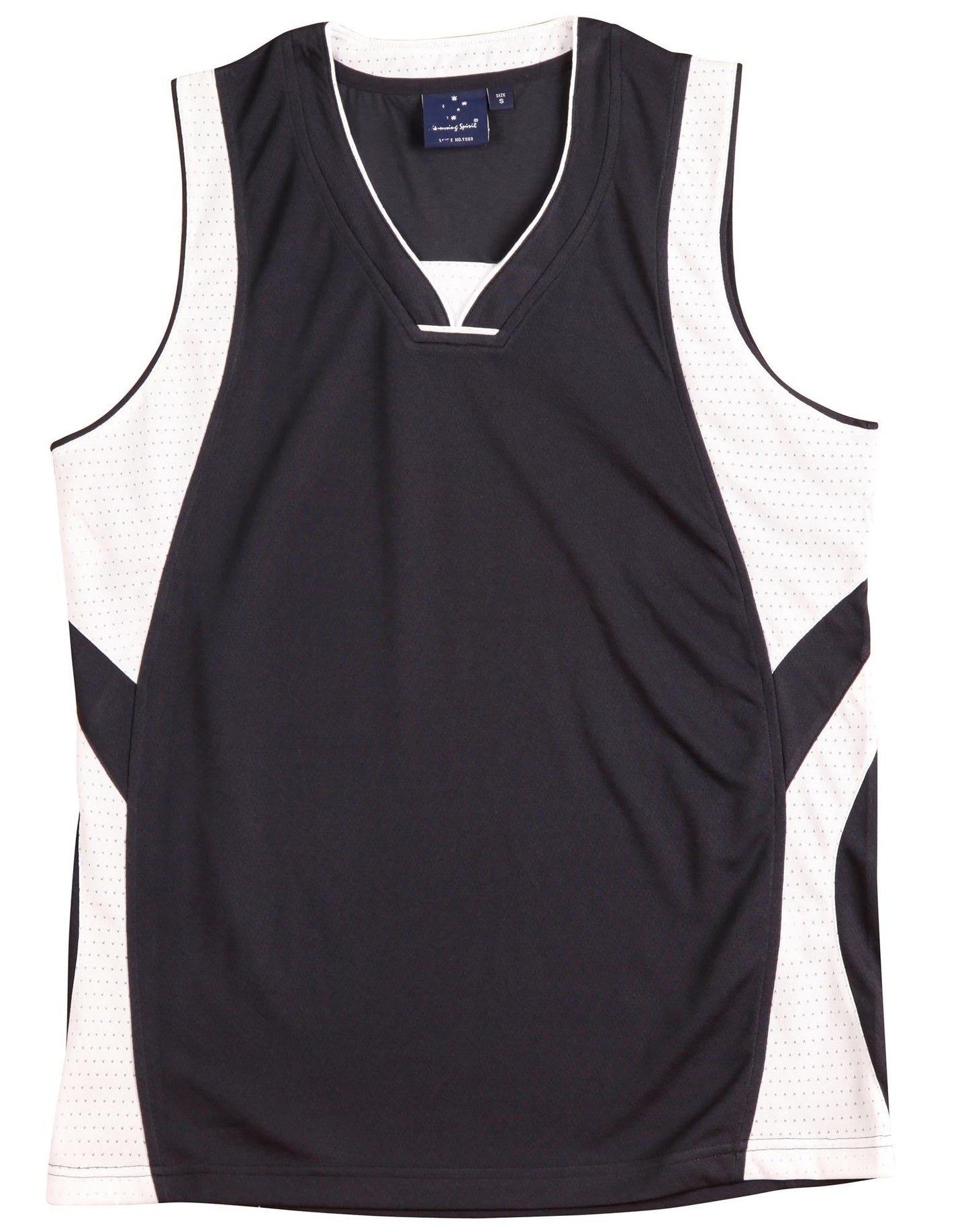 Winning Spirit Adults' CoolDry Basketball Contrast Colour Singlet (TS83)