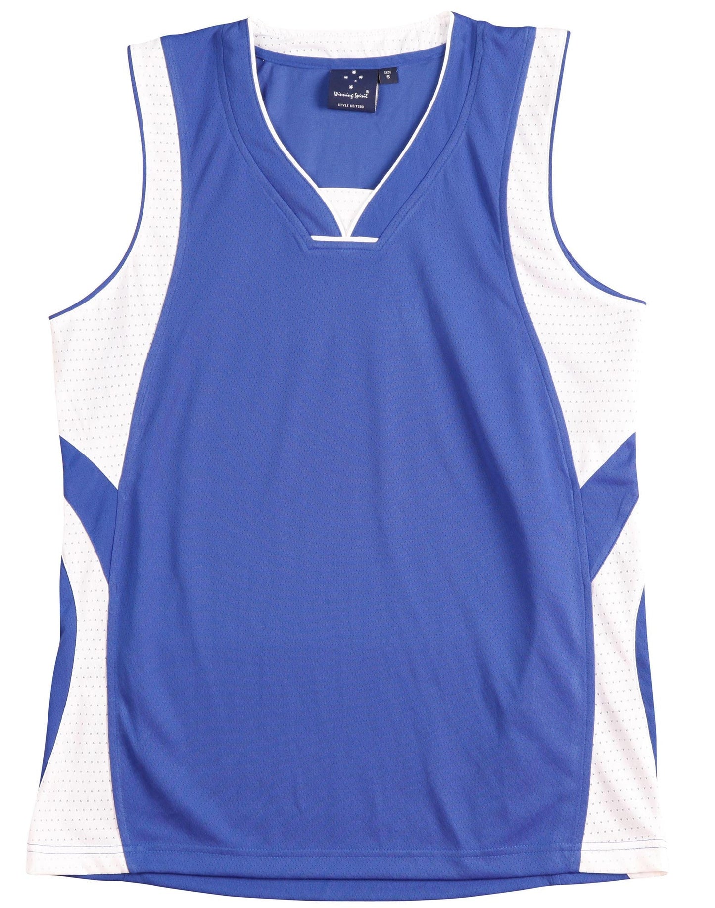 Winning Spirit Adults' CoolDry Basketball Contrast Colour Singlet (TS83)