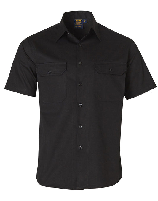 Winning Spirit Cool-Breeze Short Sleeve Cotton Work Shirt (WT01)