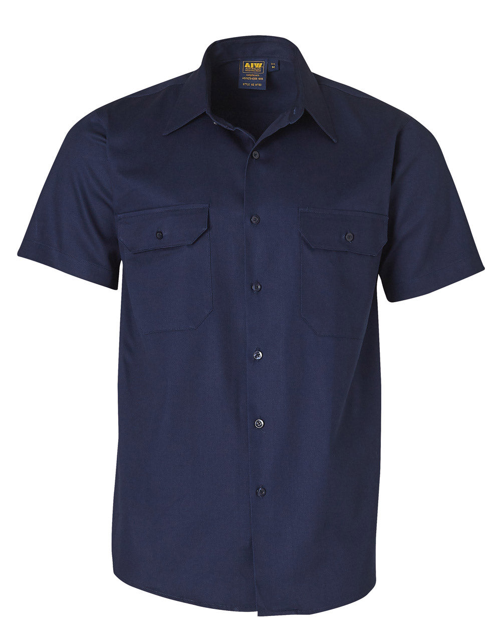 Winning Spirit Cotton Drill Short Sleeve Work Shirt (WT03)